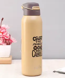 HOOM Stainless Steel Vacuum Sipper Bottle Khaki - 600 ml