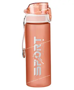 FunBlast Water Bottle with Straw Pink 550 ml