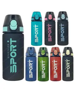 FunBlast Stylish Water Bottle With Straw 500 ml Pack of 1 Random Color