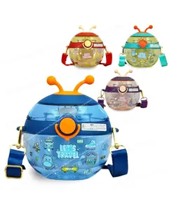 FunBlast Cute Ladybug Shaped Water Bottle with DIY Stickers - 1 Pc Random Color