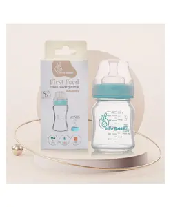 R for Rabbit Fist Feed Glass Feeding Bottle - 120 ml