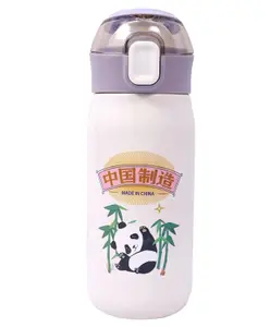 Toyshine Double Walled Stainless Steel Dual Cap Water Bottle White - 500 ml