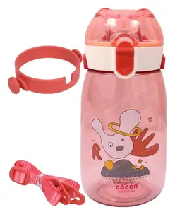 Toyshine Tritan Anti Leak Sipper Bottle Pink- 400 ml