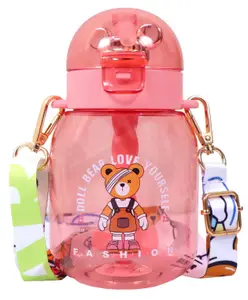 Toyshine Tritan BPA Free Cute Little Bear Print Water Bottle - 600 ml