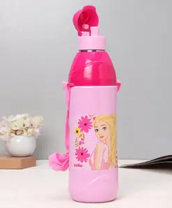 Cello Kid Zee Water Bottle Barbie Print Print - 540 ml (Print & Colour May Vary)