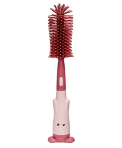 Adore The Silicone Rabbit 3 in 1 Bottle Cleaning Brush Kit - Pink