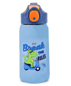 FunBlast Insulated Water Bottle with Straw 530 ml (Sky-Blue)