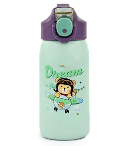 FunBlast Insulated Water Bottle with Straw 530 ml ( Sea-Green)
