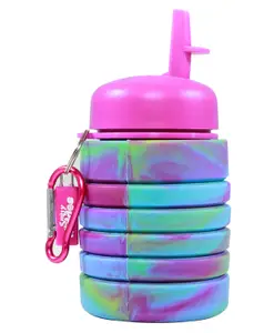 Smily Kiddos Silicone Expandable & Foldable Bottle Multicolor- 500 ml