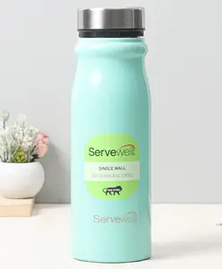 Servewell Hudson Stainless Steel Single Wall Fridge Bottle Sea Green - 1100 ml