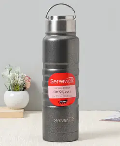 Servewell Twister SS Vacuum Bottle Speckle Stone Black - 725 ml