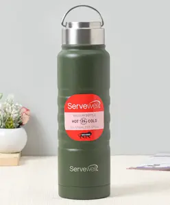 Servewell Twister Stainless Steel Vacuum Bottle Speckle Army Green - 725 ml