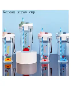 YAMAMA Stylish Sipper Bottle Anti Leak Spill Proof Tumbler Bottle BPA Free 500 ML (Color May Vary)