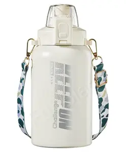 FunBlast Insulated Stainless Steel Bottle 1000 ml White