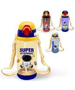 FunBlast Space Theme Water Bottle for Kids -600 ml (COLOR MAY VARY)