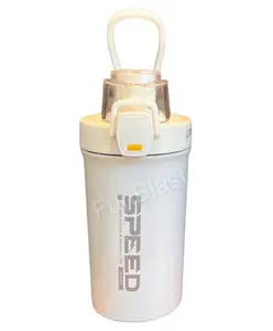 FunBlast Vacuum Insulated Stainless Water Bottle 480 ml White