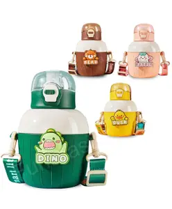 FunBlast Insulated Stainless Steel Water Bottle for Kids Green 450 ml