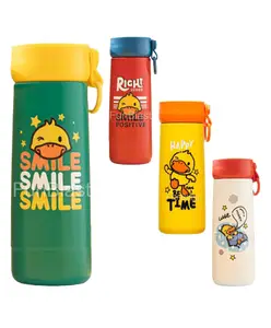 FunBlast Hot And Cold Double Walled Vacuum Stainless Steel Water Bottle Green - 350 ml