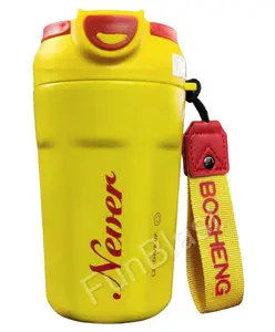 FunBlast Stainless Steel Vacuum Cup Yellow - 450 ml