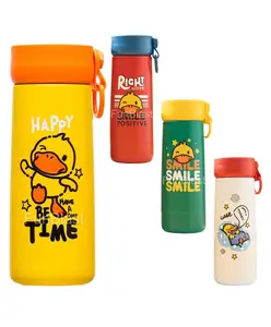 FunBlast Hot And Cold Double Walled Vacuum Stainless Steel Water Bottle Yellow - 350 ml