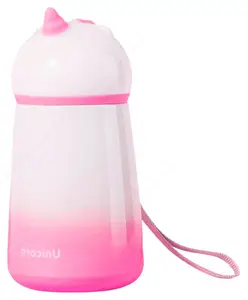 FunBlast Stainless Steel Hot and Cold-Water Bottle Pink - 320 ml