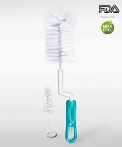 Babyhug Rotating Bottle Cleaning Brush - Green