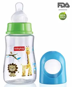 Babyhug Bubble Anti-Colic Sterilizable Feeding Bottle Blue - 125 ml