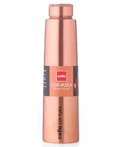 Cello Cop-Pura Labh Copper Bottle Brown - 900 ml