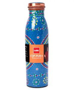 Cello Cop-Pura Good Earth Copper Mandala Print Water Bottle - 1000 ml