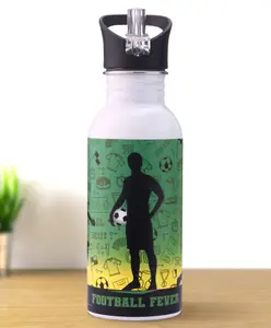 Fab N Funky Football Theme Stainless Steel Color Changing Magic Bottle |Leak Resistant|BPA Free|Rust Proof|600 ml
