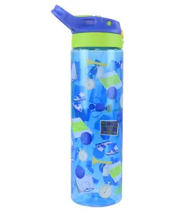 Smily Kiddos Sipper Bottle Basket Ball Theme Blue - 750 ml