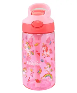 Smily kiddos Sipper bottle Unicorn Theme Pink - 450 ml