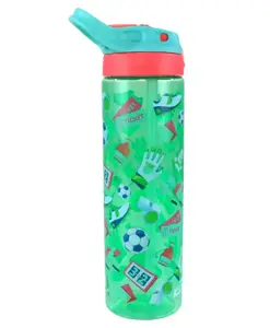 Smily Kiddos Sipper Bottle Foot Ball Theme Green - 750 ml