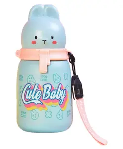 FunBlast Stainless Steel Vacuum Bottle for Home Office and Travel Blue - 350 ml