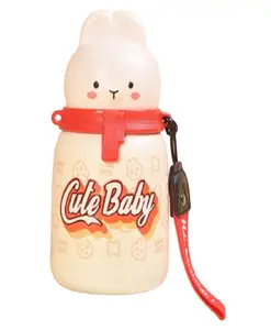 FunBlast Stainless Steel Vacuum Bottle Beige - 350 ml