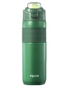 FunBlast Insulated Water Bottle Thermos Flask with Lock Button Green - 660 ml