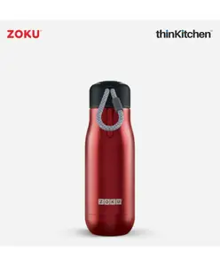 Zoku Stainless Steel Water Bottle for thinKitchen Silver - 350 ml