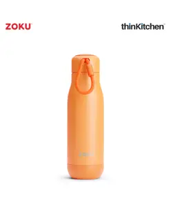 Zoku Orange Stainless Steel Bottle for thinKitchen - 500 ml