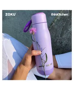 Zoku Lavender Stainless Steel Bottle for thinKitchen - 500 ml
