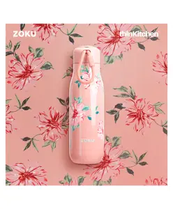 Zoku Stainless Steel Rose Petal Bottle for thinKitchen Pink - 750ml