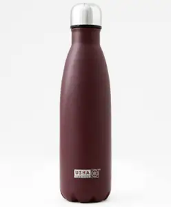 USHA SHRIRAM Insulated Stainless Steel Water Bottle Maroon - 1000 ml