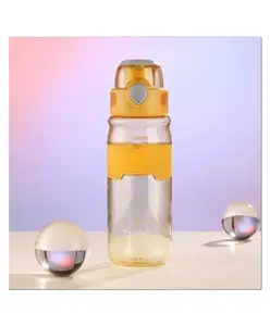 Negocio Unbreakable Leakproof Durable Non-Toxic Water Bottle 600 ml (Colour May Vary)