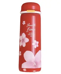 NEGOCIO Floral Print Stainless Steel Double Walled Bottle Colour May Vary - 440 ml