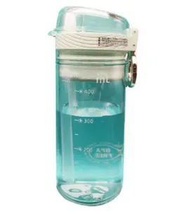 NEGOCIO Tritan Sports Water Bottle - 420 ml (Color May Vary)