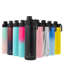 Solara Home Knight Insulated Water Bottle Black - 650 ml