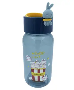 SANJARY Cartoon Design Water Bottle Purple - 470 ml