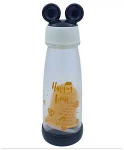 SANJARY Fruit Infuser Detox Water Bottle Black - 350 ml