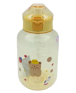 SANJARY Water Bottle with Sipper & Handle Yellow - 1200 ml