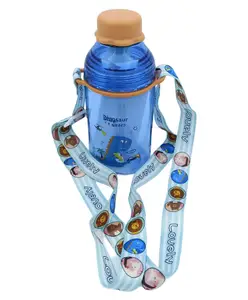 SANJARY Tritan BPA Free Printed Water Bottle Blue - 400 ml