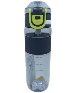 SANJARY Transperant Sipper Water Bottle Black - 690 ml